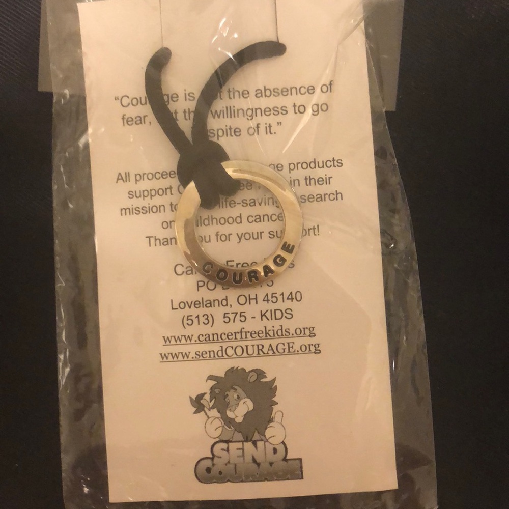 Courage cancer free kids.org necklace